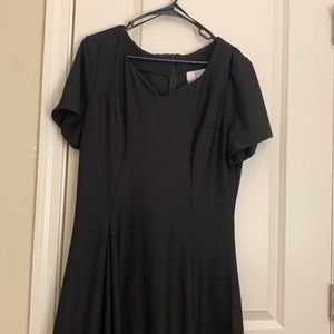 Black womens concert dress. Floor length